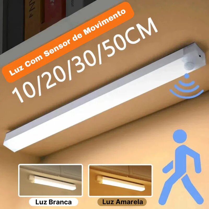 LumiSense® - Luminária sem fio com sensor de movimento