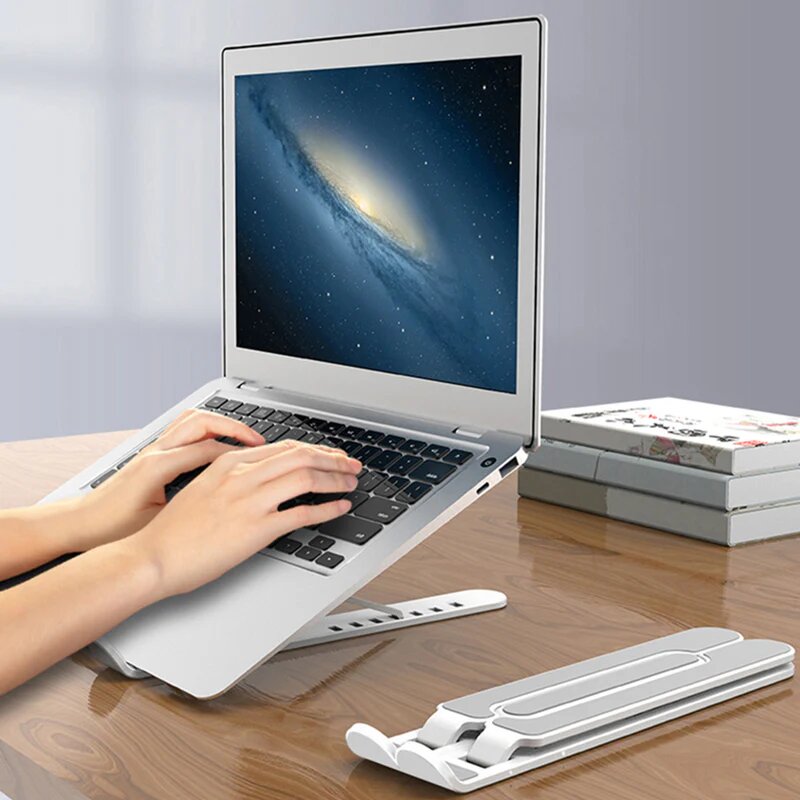 ErgoPad® - Suporte de Alumínio Ajustável/Regulável para Notebook e Macbook