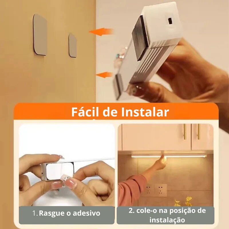 LumiSense® - Luminária sem fio com sensor de movimento