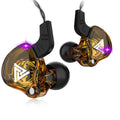 Fone de Ouvido com Fio e Microfone, Driver de Cobre, Estilo Esportivo, HiFi Ergonômico amarelo