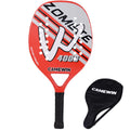 Raquete de Beach Tennis Camewin Original de Fibra de carbono e Fibra de vidro vermelho