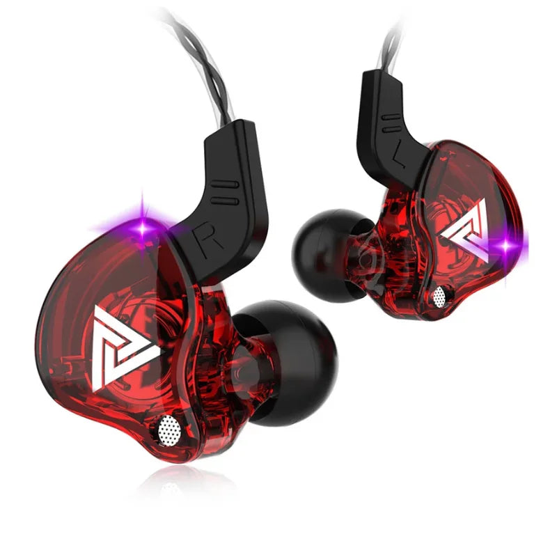 Fone de Ouvido com Fio e Microfone, Driver de Cobre, Estilo Esportivo, HiFi Ergonômico