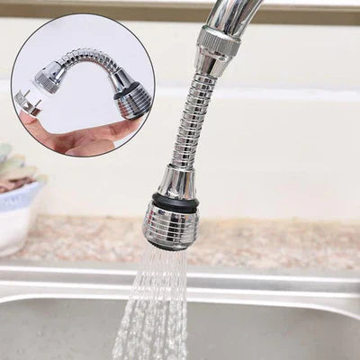 Bico Arejador Extensor Articulado para Torneiras 360° em Inox