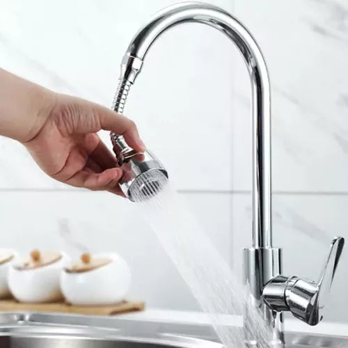 Bico Arejador Extensor Articulado para Torneiras 360° em Inox