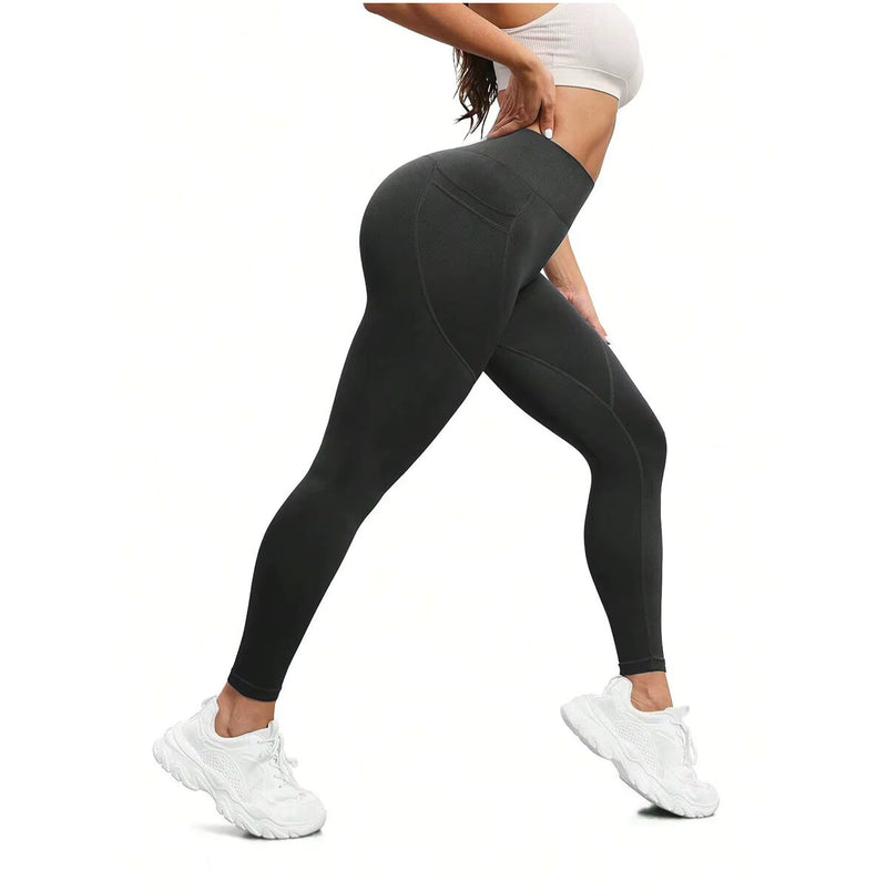 Calça Legging Cintura Alta com Bolso preta