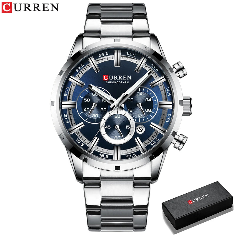 Relógio Curren 8355 Prata