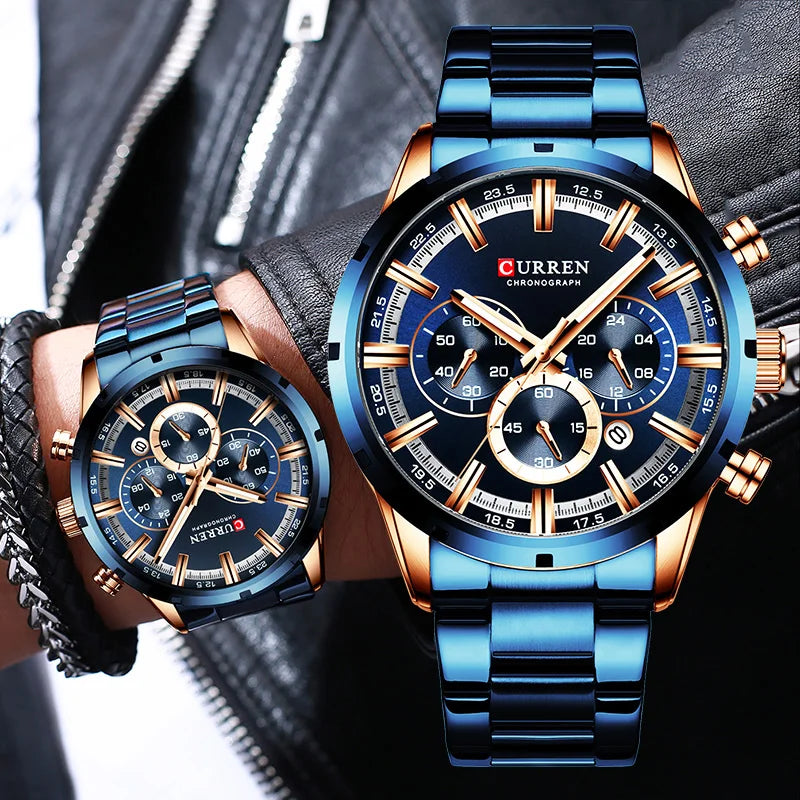 Relógio Curren 8355 Azul