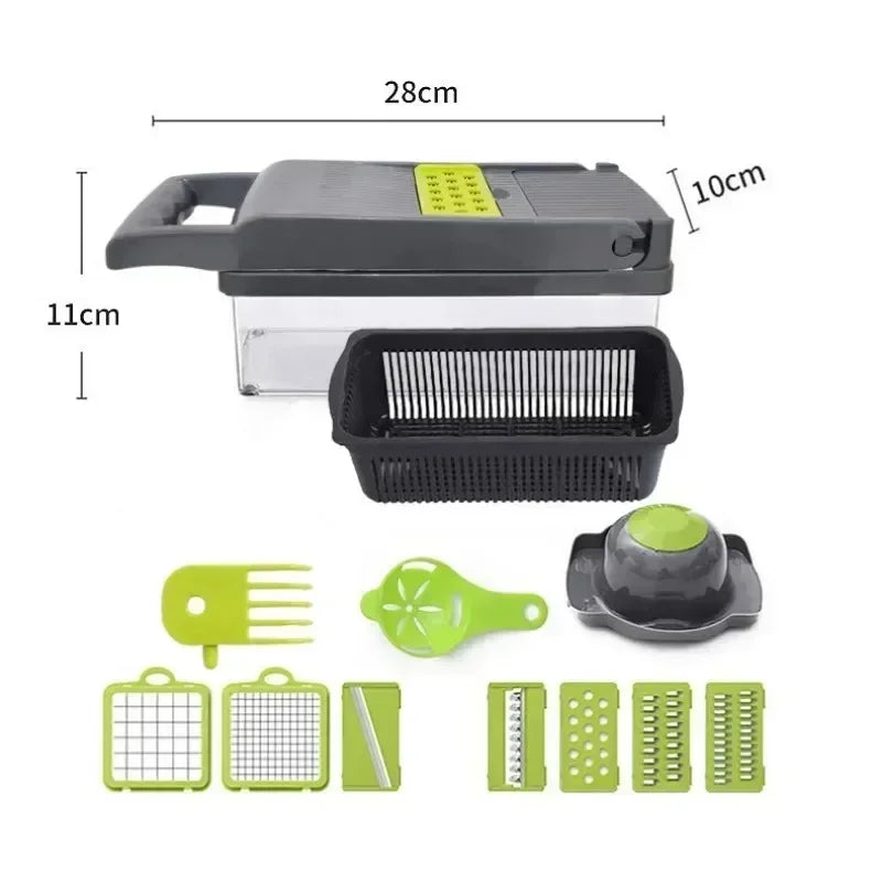 Cortador de Legumes Multifuncional 12 em 1 da LabelExpress