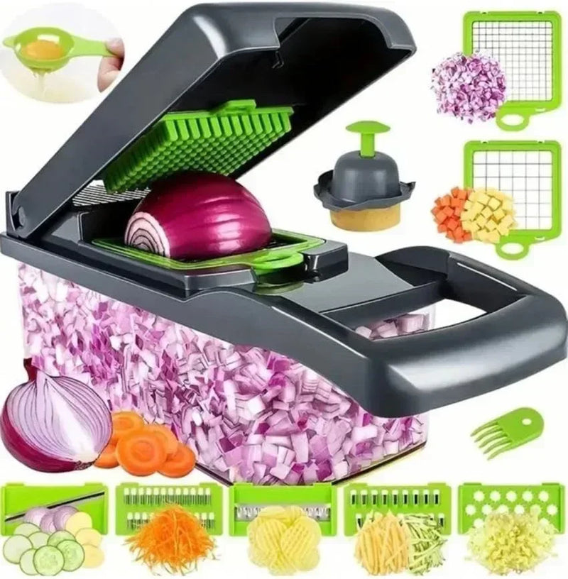 Cortador de Legumes Multifuncional 12 em 1 da LabelExpress