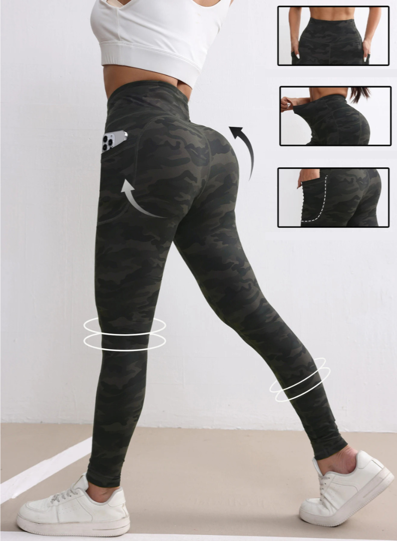Produto Calça Legging Camuflada Com Bolso