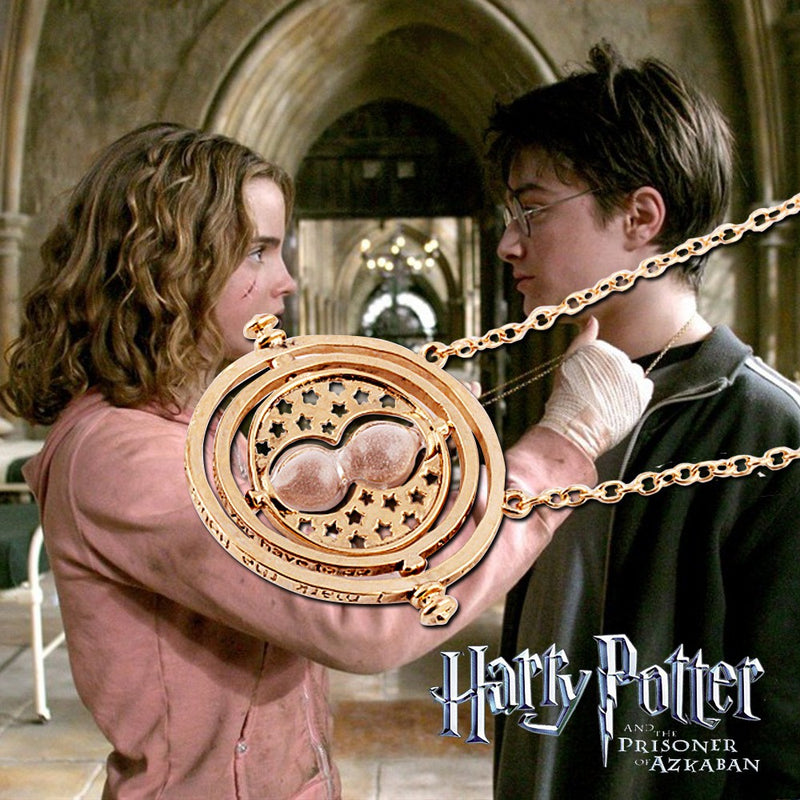 Réplica exata de colar vira-tempo usado por Hermione Granger no filme Harry Potter e o prisoneiro de azkaban